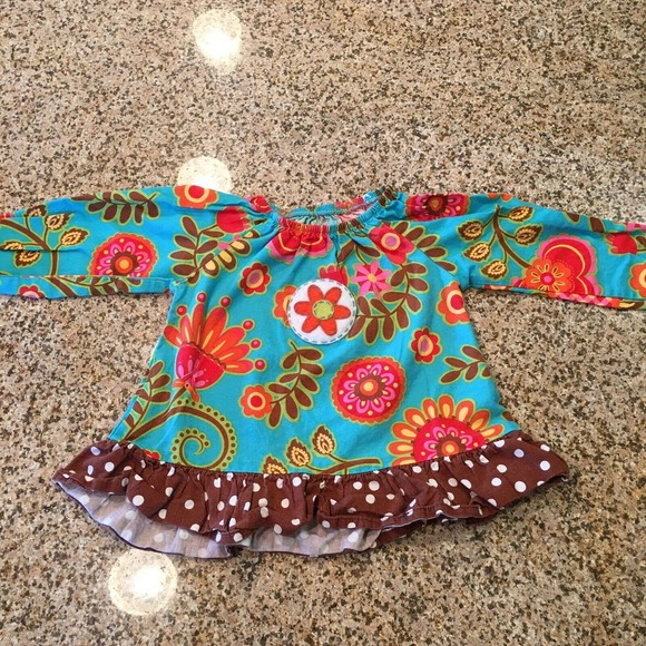 Baxter & Beatrice Size 18 Months Girls Multicolor Fall Floral Long Sleeve Top - Picture 1 of 12